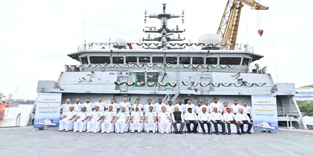 Nistar, India’s first indigenous diving support vessel, delivered to Navy